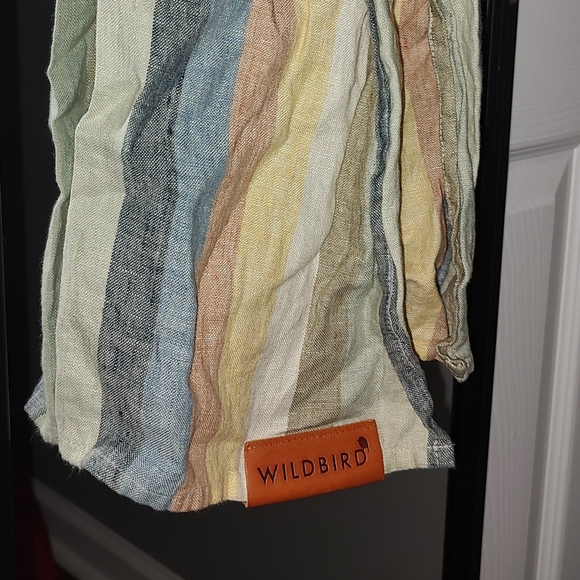WildBird Pastel Striped Ring Sling Long Length Black Rings - Picture 3 of 6
